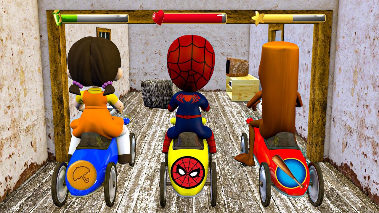 Playing as BALLERINA CAPPUCCINA vs TUNG TUNG SAHUR vs Spider Team FAMILY in Granny House