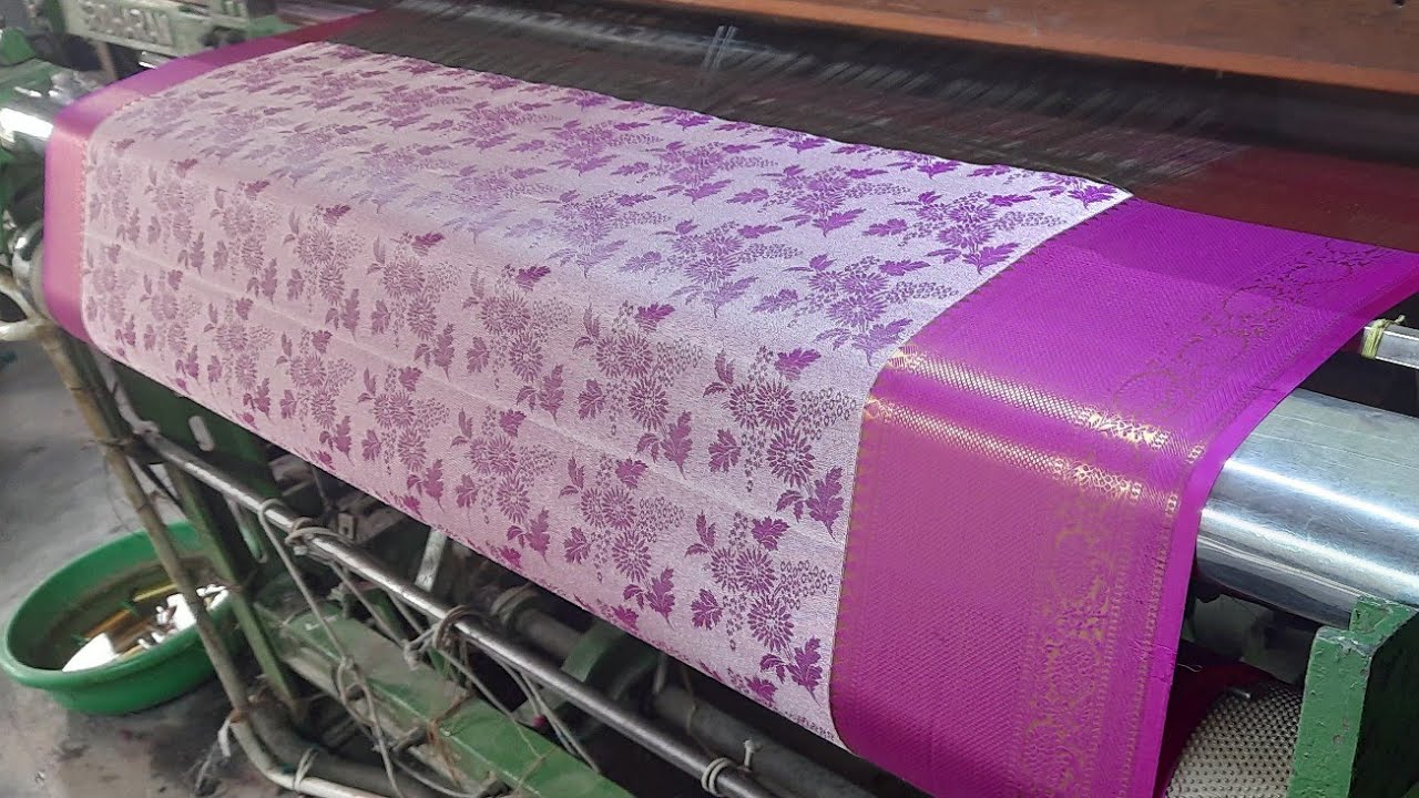 Power loom working saree electronic jacqard