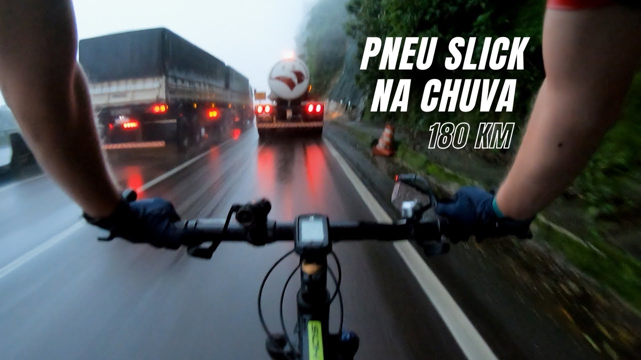 PNEU SLICK NA CHUVA 🚴🌧️  PEDAL DE 180 KM CURITIBA PARANAGUÁ COM PIRELLI PHANTOM STREET #mtb #review