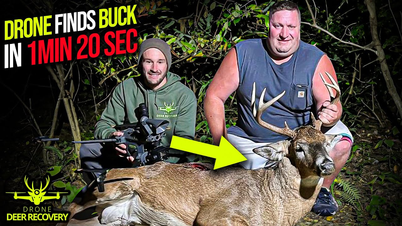 Drone Finds Buck Carcass,Record Time: 1 Minute and 20 Seconds