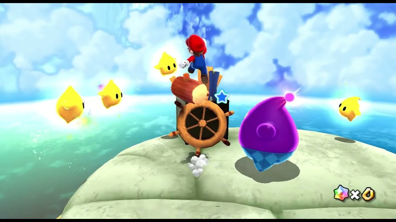 Super Mario Galaxy 2 - Exploring the Prologue Faceship
