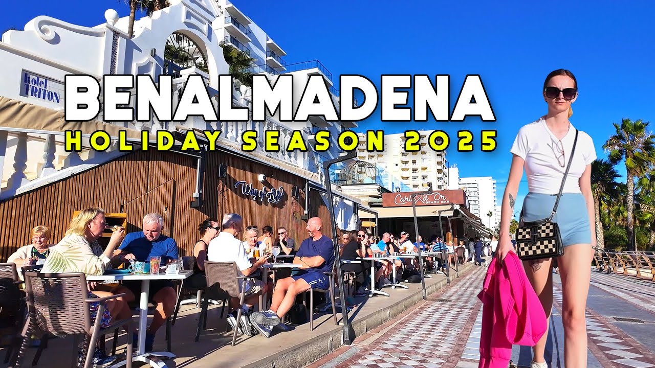 Benalmadena Spain Pleasant Day Christmas Season December 2025 Update Costa del Sol | M&aacute;laga [4K]