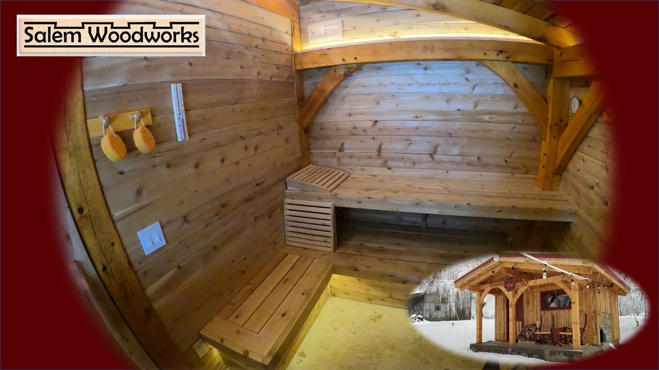 Making white cedar benches for the timberframe sauna