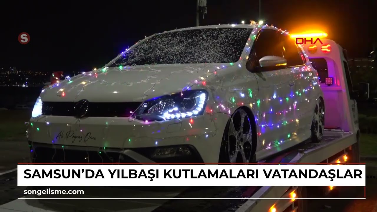Samsun’da yılbaşı kutlamaları, vatandaşlar 2026’ya coşkuyla girdi