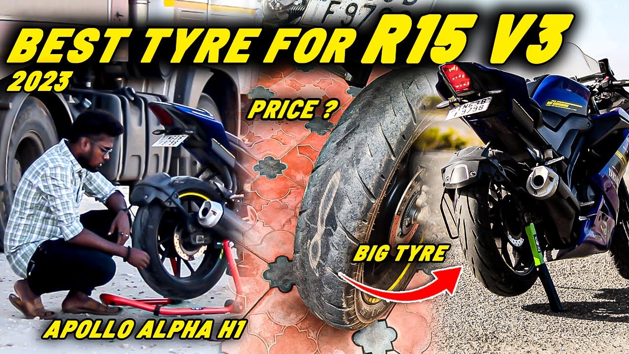 Best Tyre for R15 v3  | Tamil Automobile 360 | Apollo alpha h1 | #r15v3 #bike #apollotyres #tyre