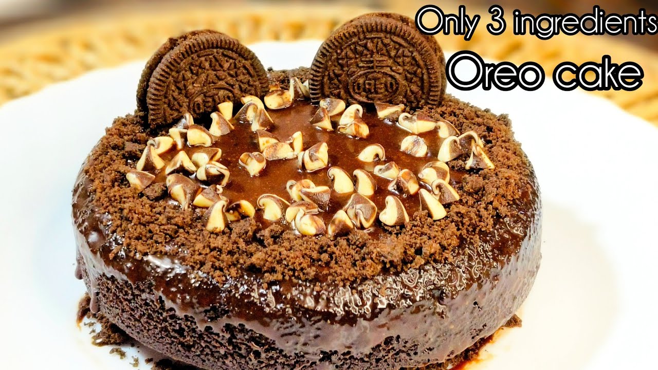 Easy chocolate cake recipe only 3 ingredients | बेकरी जैसा केक बिना ओवन 