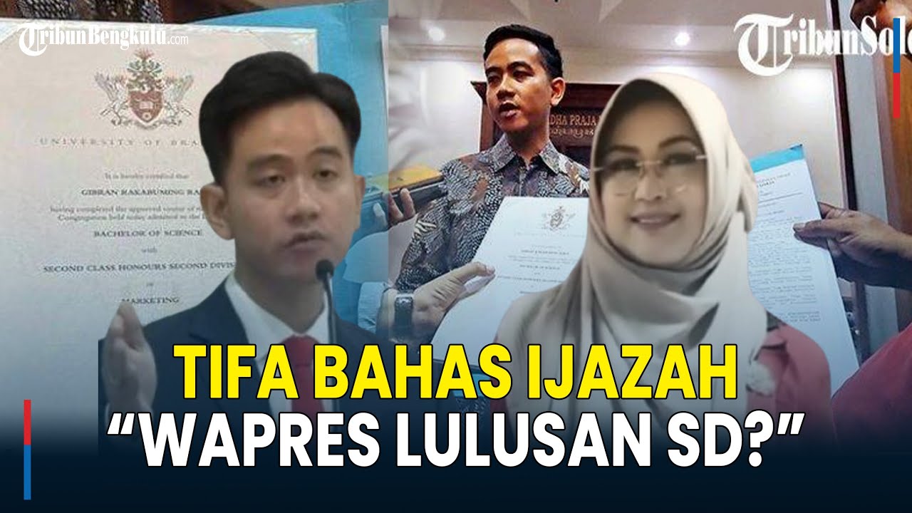 Wapres Lulusan SD? Dokter Tifa Pertanyakan Ijazah SMP Gibran: SMPN 1 Surakarta Keluarkan Ijazah