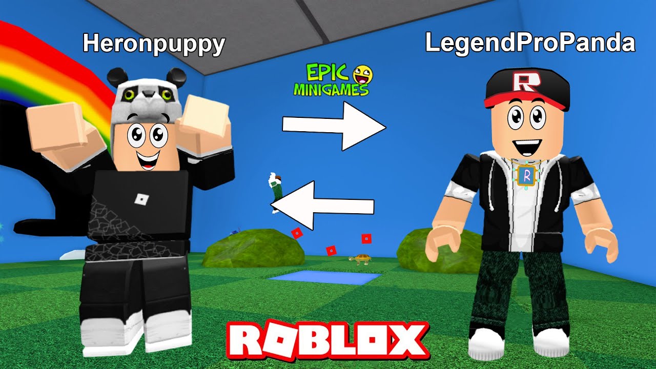 Hesaplarımızı Değiştirdik ve Minik Oyunlar Oynadık!! En İyi Kim? - Panda ile Roblox Epic Minigames