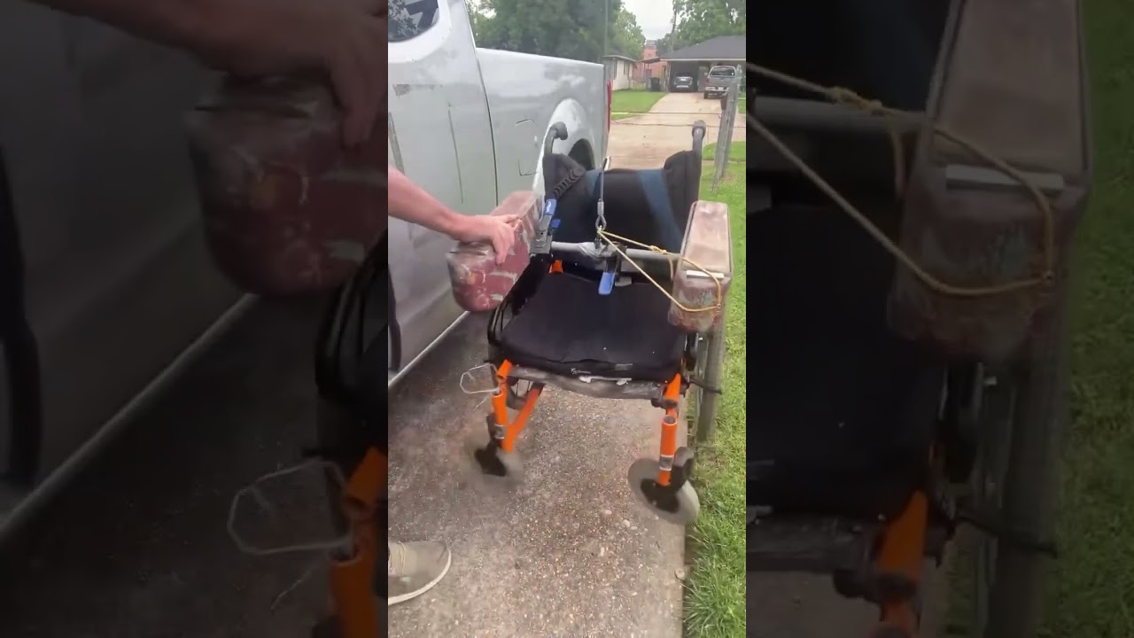 #2024 #CrazyOneLeggedOldManInAWheelchair #DailyRecap #LoadedChair #ForARide #UnloadedChair