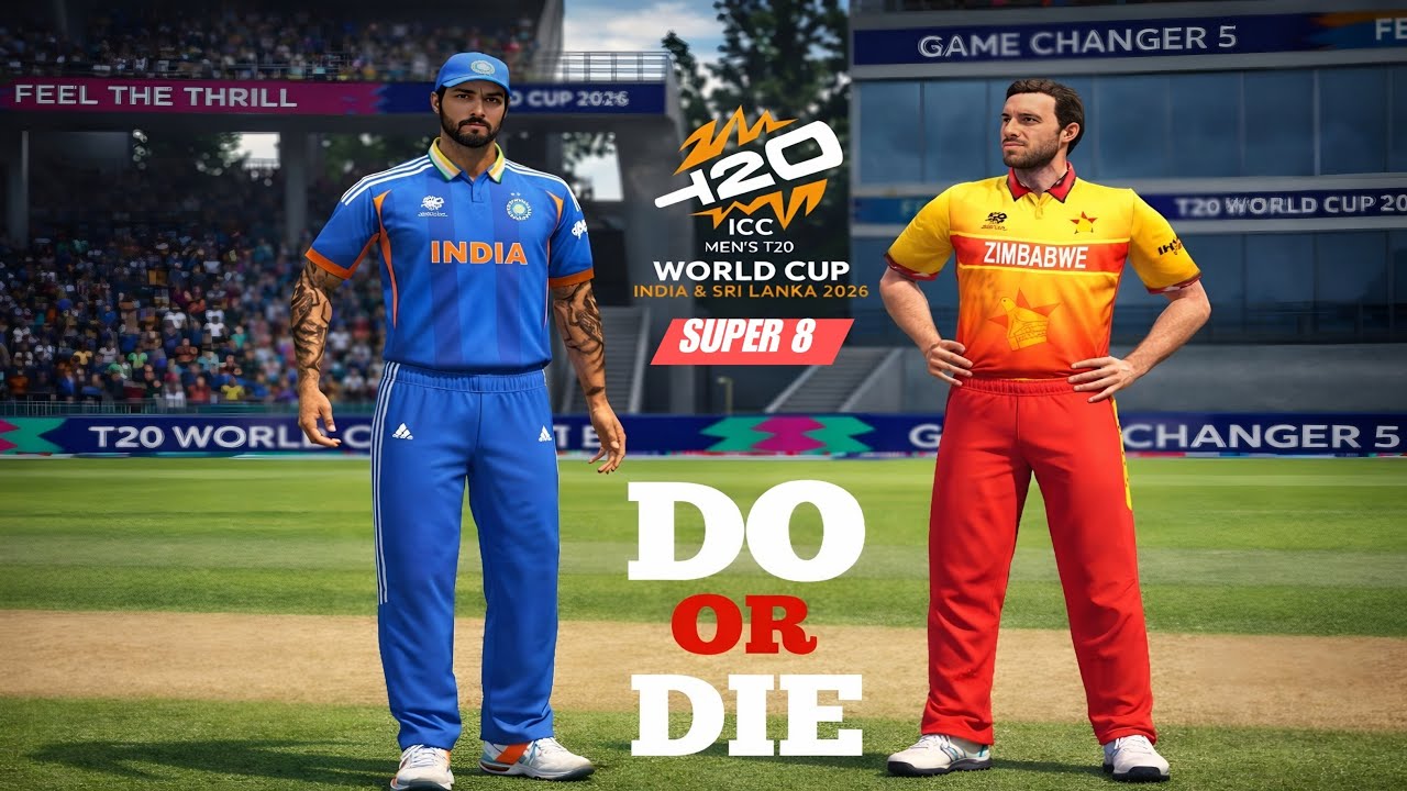 ICC WT20 2026 | SUPER - 8 MATCH NO- 5 | IND vs ZIM | LIVE #StayingSilent