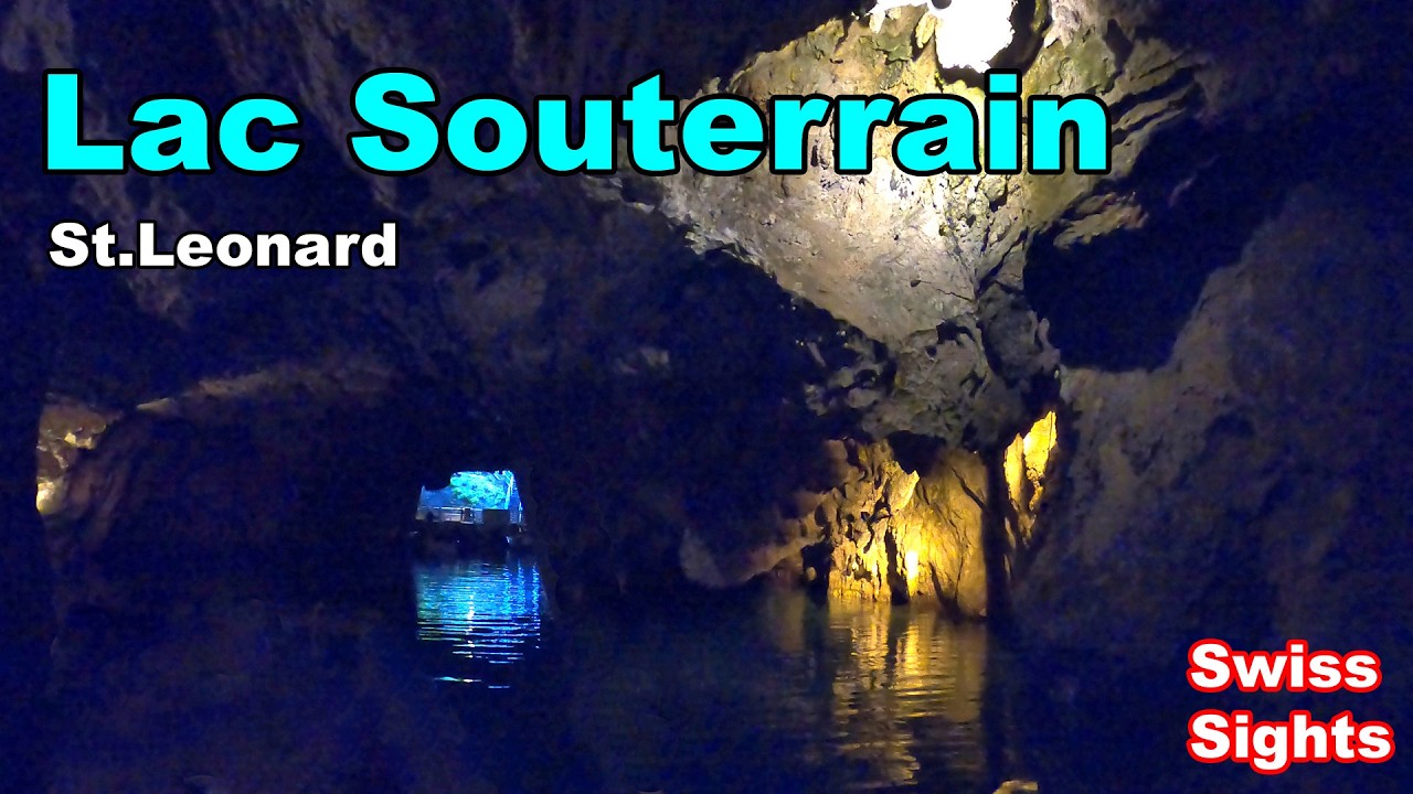 Lac Souterrain Grösster Höhlensee Schweiz St. Leonard 4K