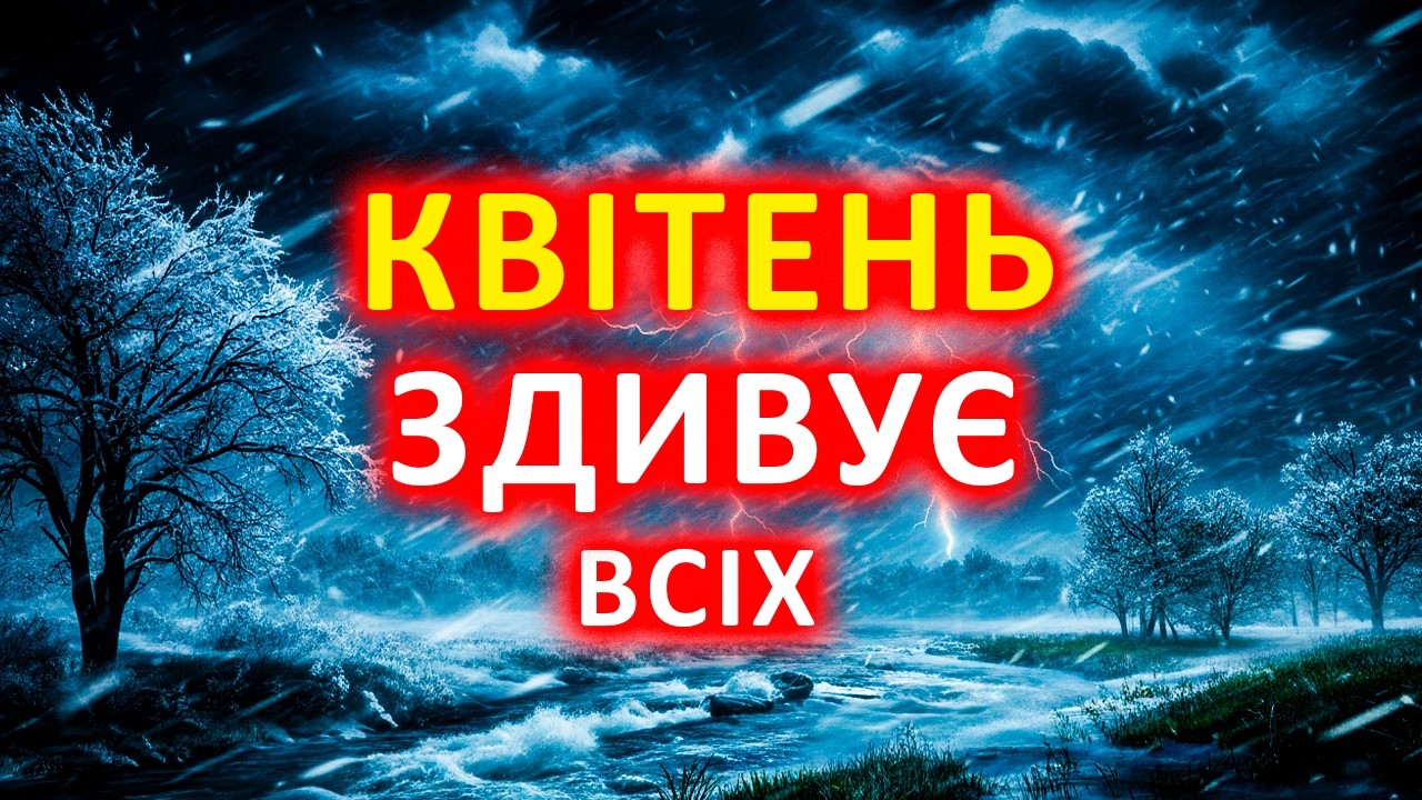 Квітень вразить всіх! Мороз і снігопади? Квітень 2026. Погода в квітні 2026 року.