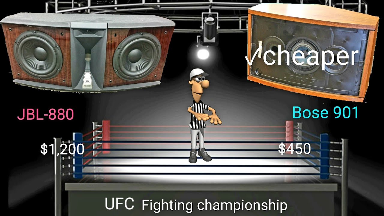 Bose 901 Vs JBL 880 series compared array speaker chosen by you