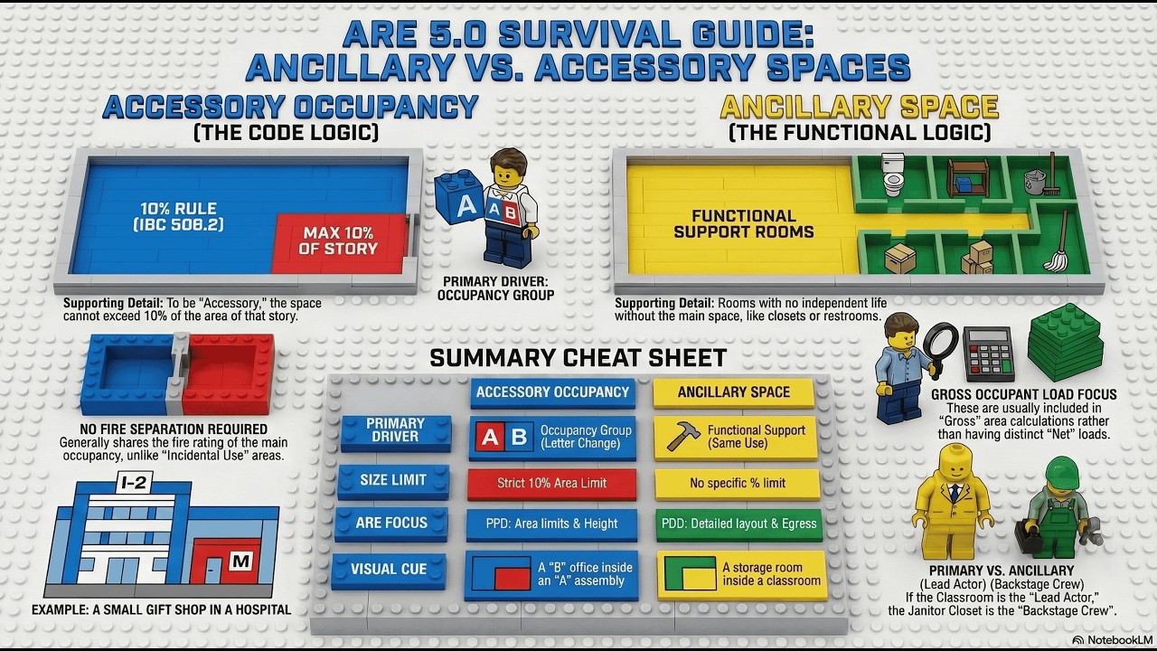 ARE Exam Prep: Ancillay VS Accessory Space for PPD & PDD | ARE Lab