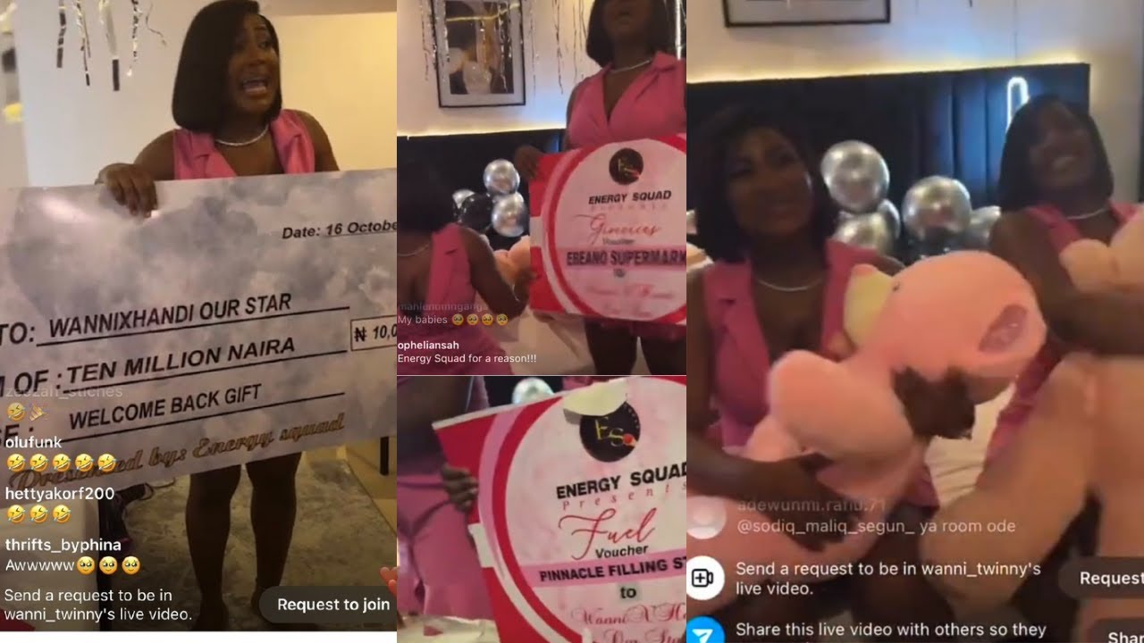 Breaking News !Fans gift wanni x Handi Fifteen( 15) Million Naira welcome back gift