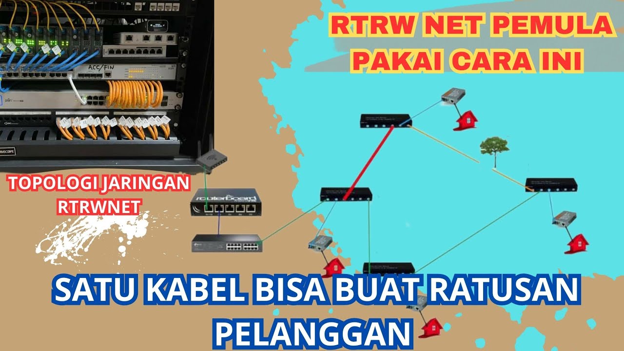 Topologi RtRwnet Irit kabel dan irit pengeluaran bisa dapet Ratusan pelanggan