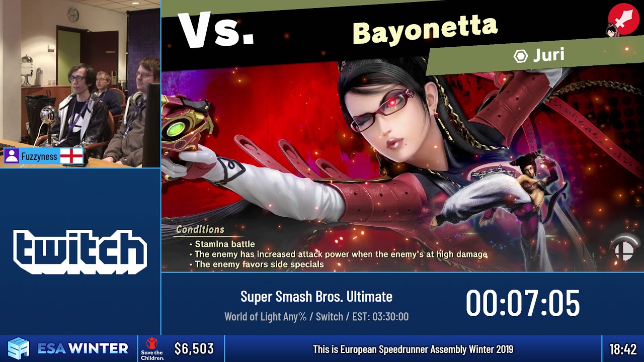 #ESAWinter19 Speedruns - Super Smash Bros. Ultimate [World of Light Any%] by Fuzzyness