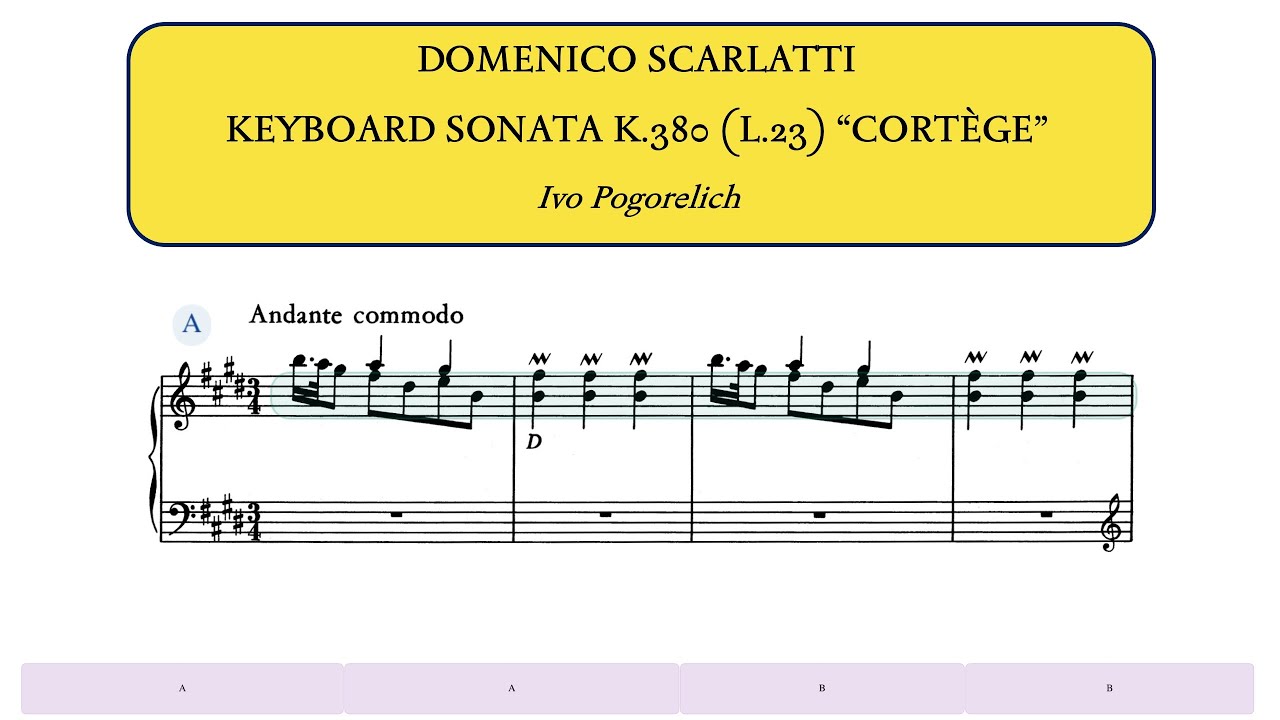 D.Scarlatti, Keyboard Sonata K.380 (L.23) in E Major 