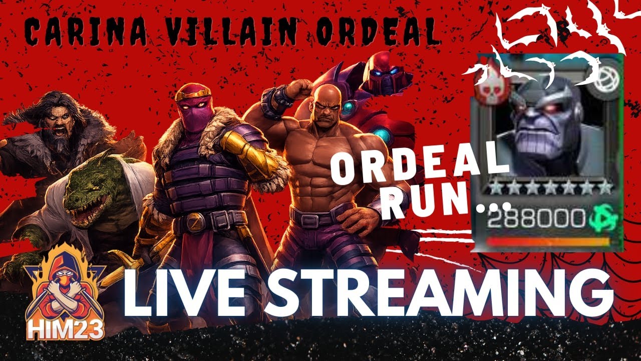 Villain Ordeal Carina Challenge 😈  Live