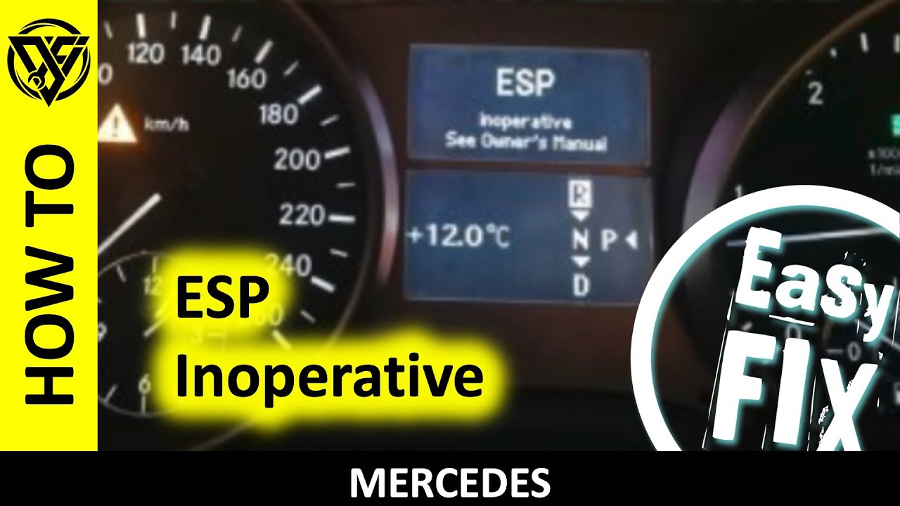Неисправность системы ESP Mercedes — простой ремонт датчика давления в тормозной системе B34 и да...