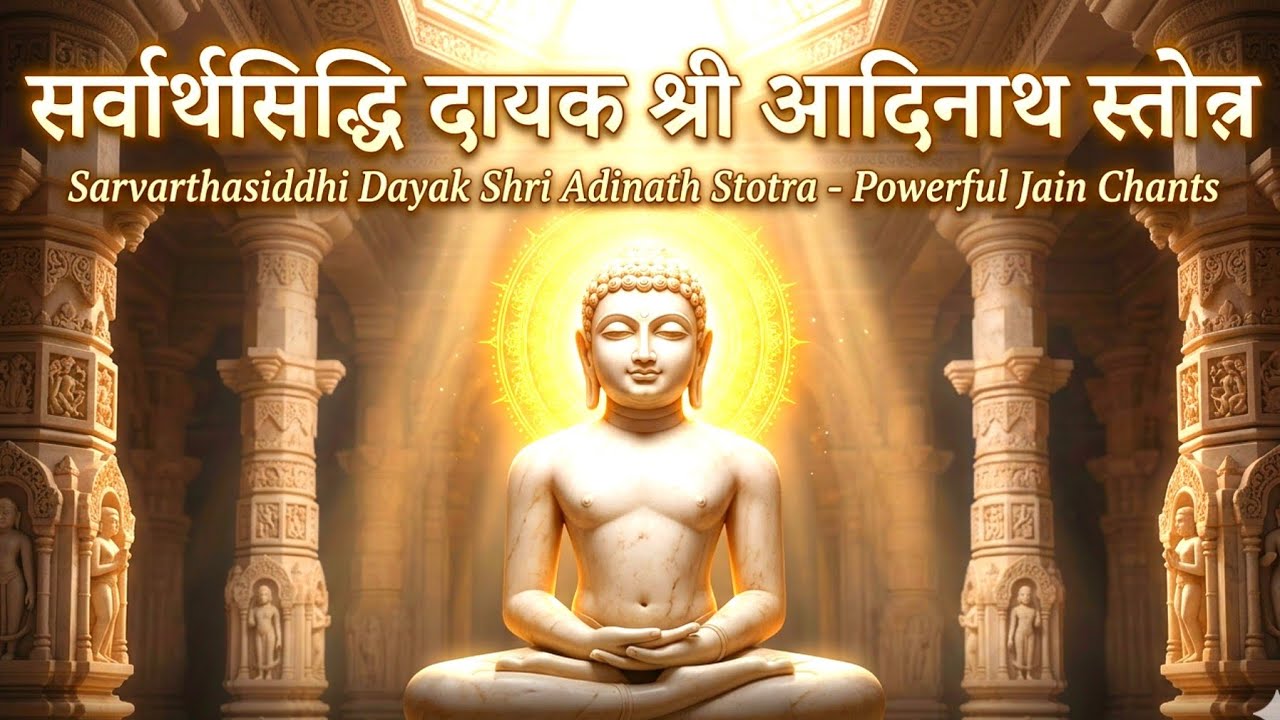 सर्वार्थसिद्धि दायक श्री आदिनाथ स्तोत्र | Shri Aadinath Stotra with lyrics | Powerful Jain Stotra