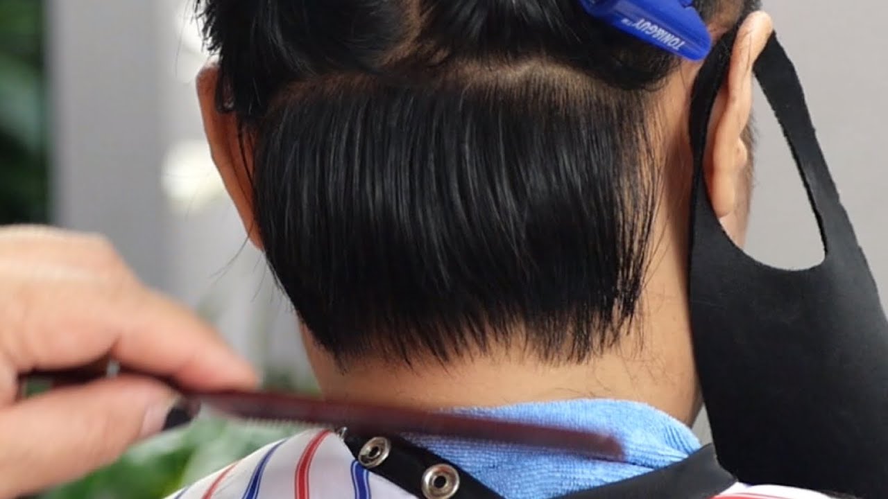 Beautiful short haircut tutorial thin hair ตัดผมสั้นทุย ทุย จากผมบาง