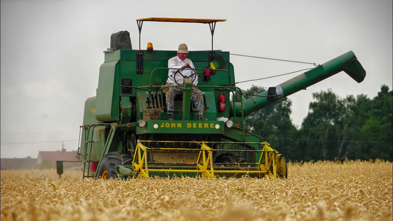 Polskie Żniwa w Świętokrzyskim 2019 John Deere 530 |1080p60| Pszenica Wheat Harvest