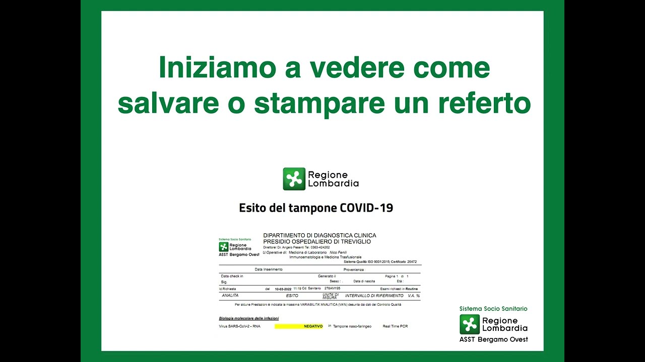 Come scaricare i referti dal Fascicolo Sanitario Elettronico