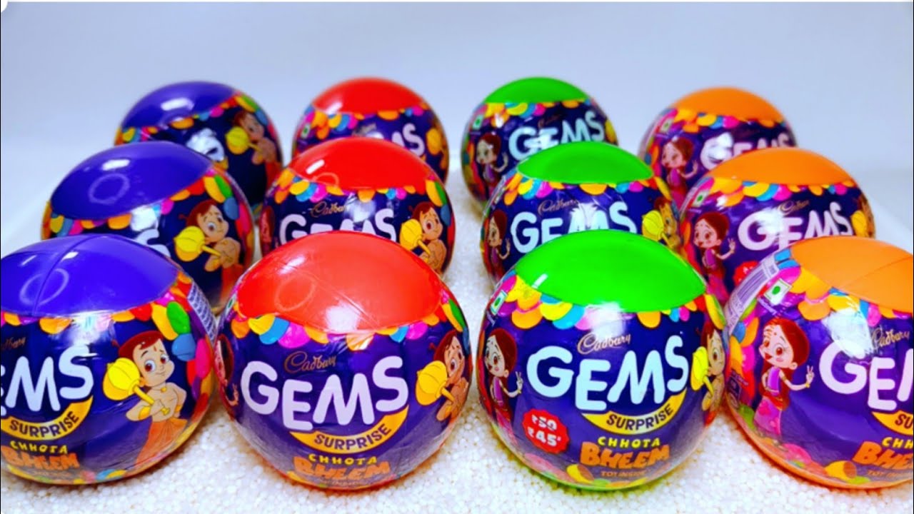 Satisfying video ASMR Lollipop opening & choco gems surprise opening,gummy candy cutting video 