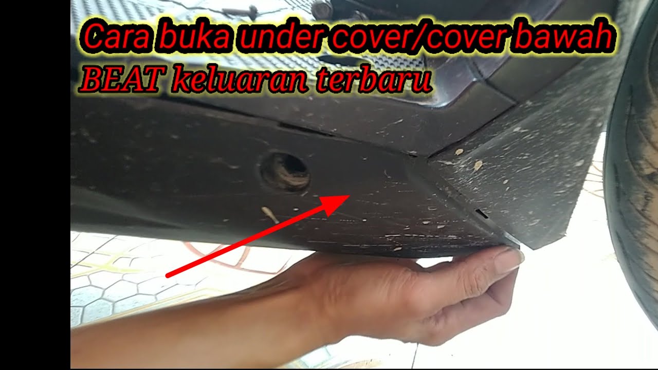 Cara membuka cover bawah BEAT terbaru