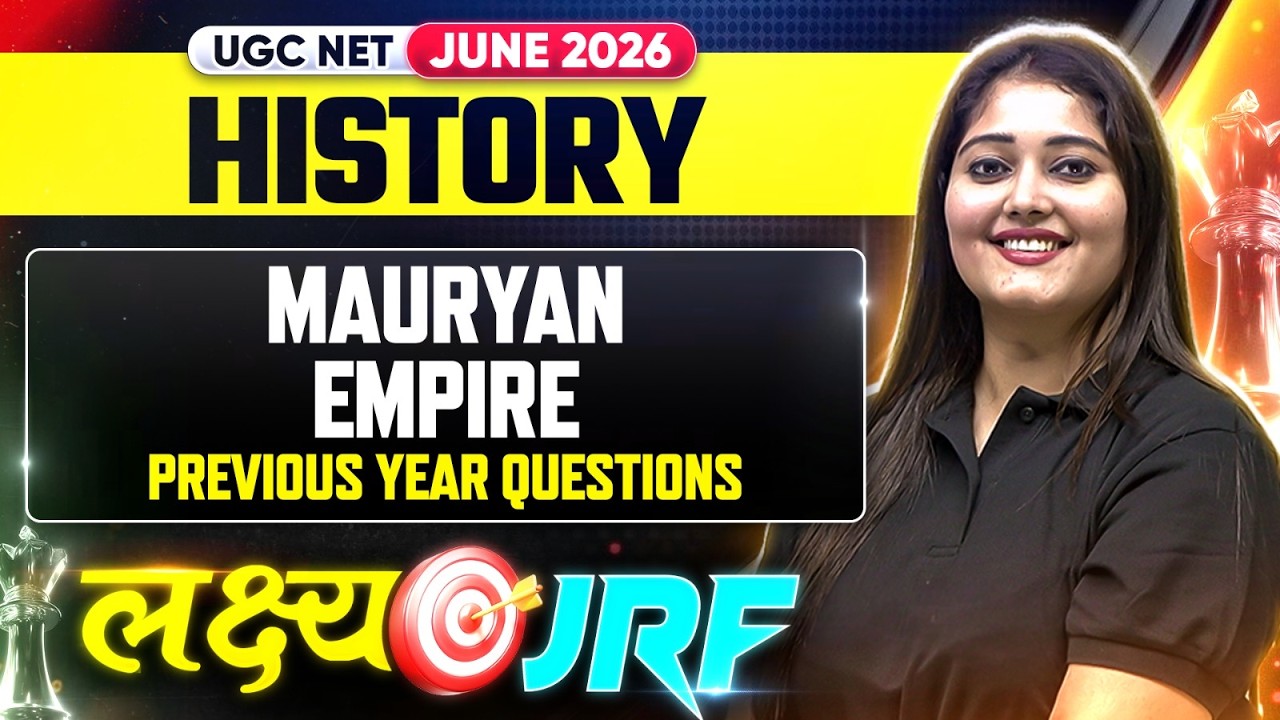 UGC NET History Classes | UGC NET History Mauryan Empire PYQs | UGC NET History Preparation