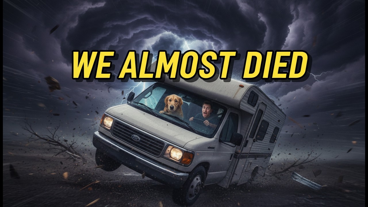 TRAPPED in 80MPH Winds: My Van Almost Flipped With My Dog Inside! (Solo Survival Nightmare)