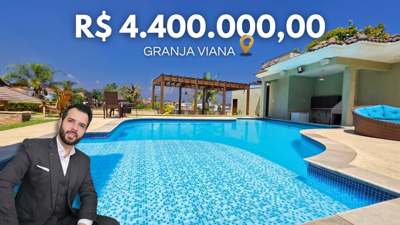 ESSA CASA PARECE UM RESORT, MAS É SEU NOVO LAR NA GRANJA VIANA | Jonathan Martins | JM Brokers
