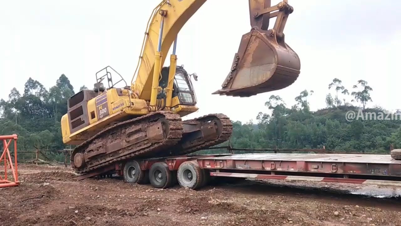 Big machinery | Transportation excavator compilation.