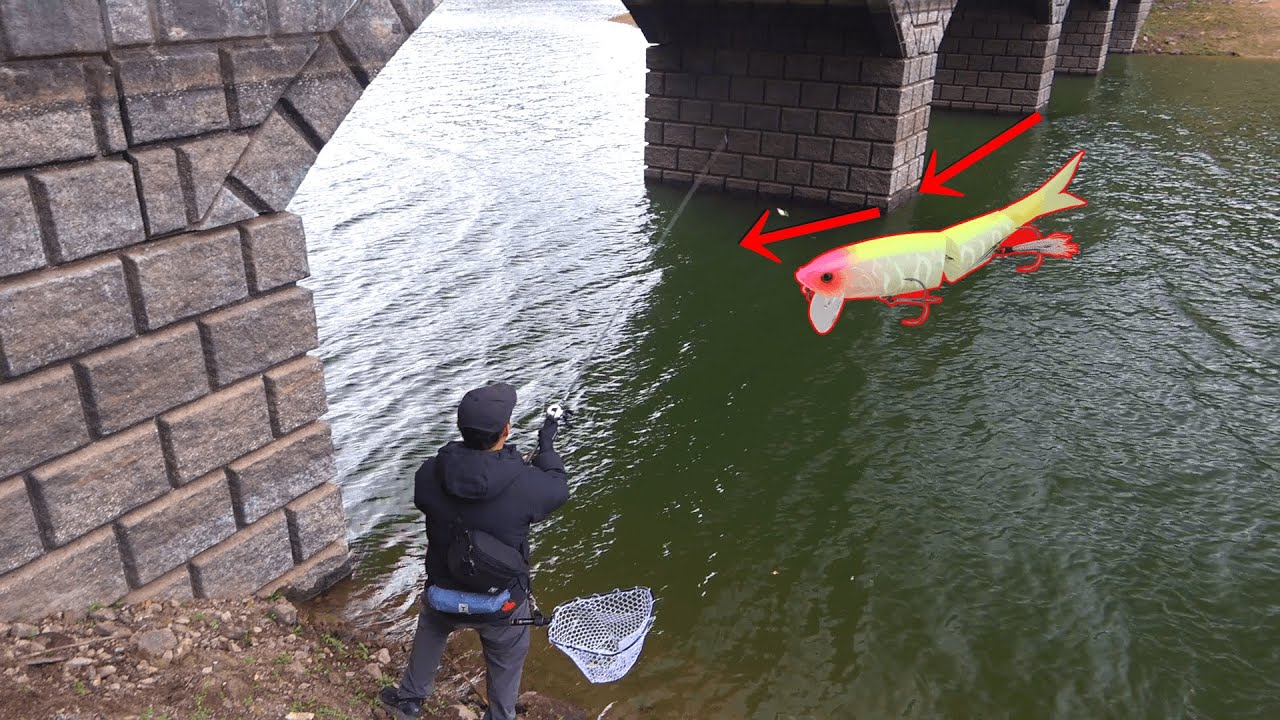 寒波到来！強気のビッグベイトを橋脚に投げ込むと‥‥