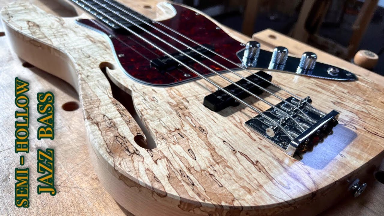가구공방 욷은 - 세미할로우 재즈베이스 바디 만들기 | Making semi hollow jazz bass body