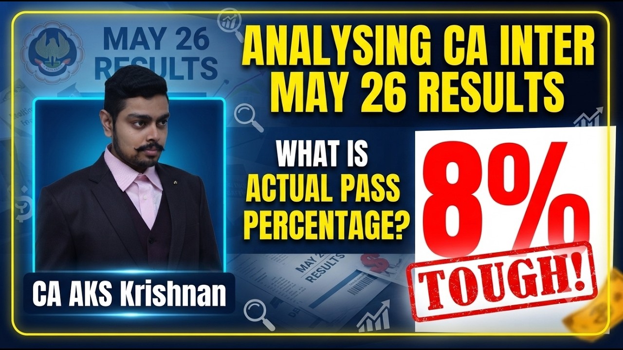 Analyzing CA Inter May 2024 results | What is the actual pass percentage? It&rsquo;s shocking