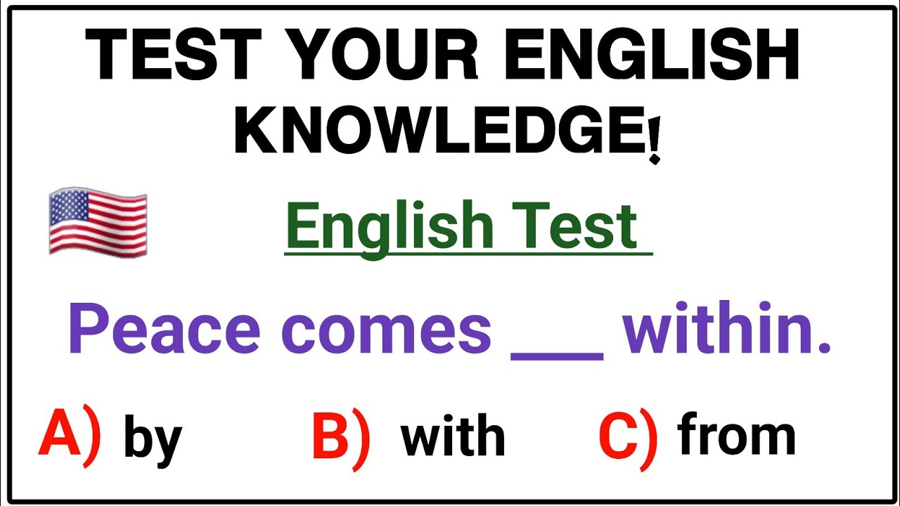 📘 English Grammar Quiz for English Learners | Test Your English Grammar