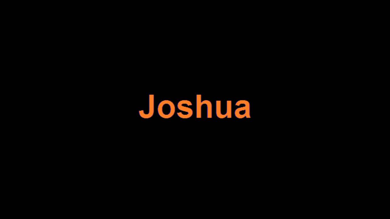 The Book of Joshua KJV Audio Scriptures Using Yahweh instead of 