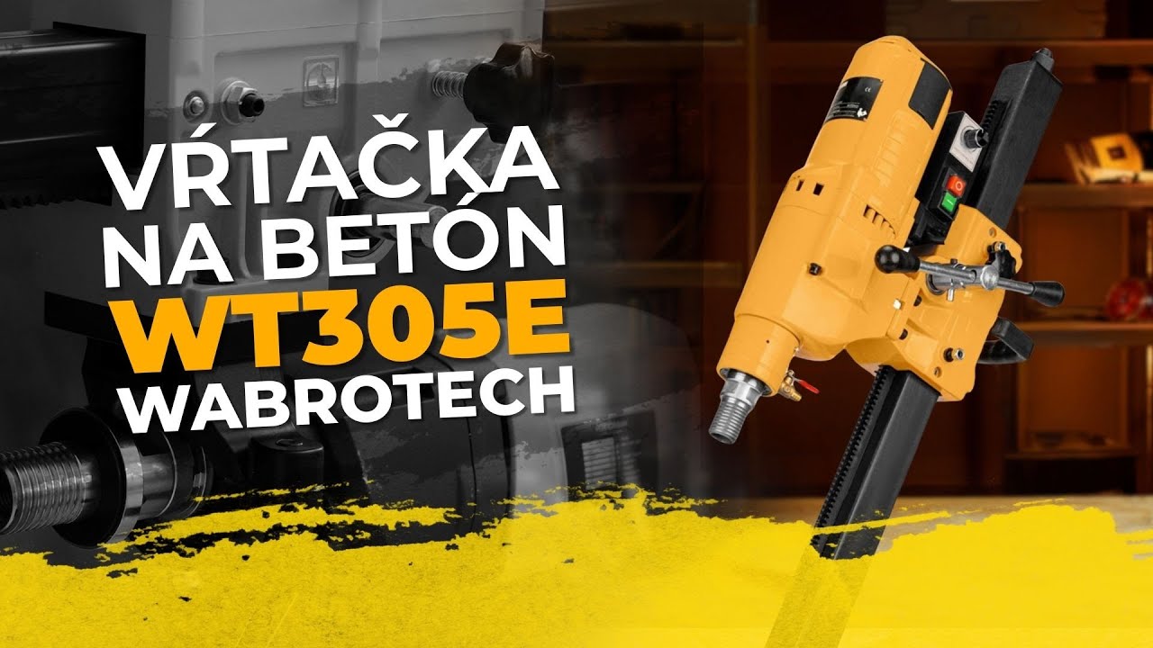 Jadrová vŕtačka WT305E na naklápacom stojane | WABROTECH | Jadrové vŕtanie do betónu