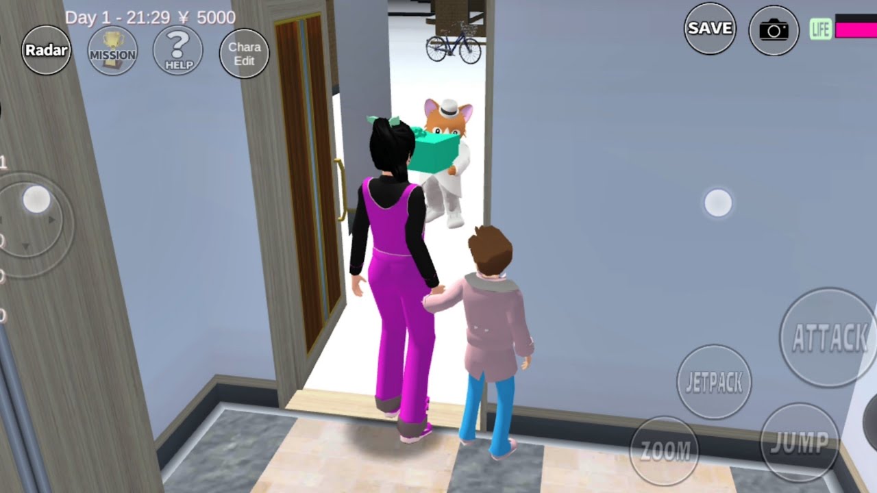 Sakura dapat paket isi BAYI | SAKURA school simulator