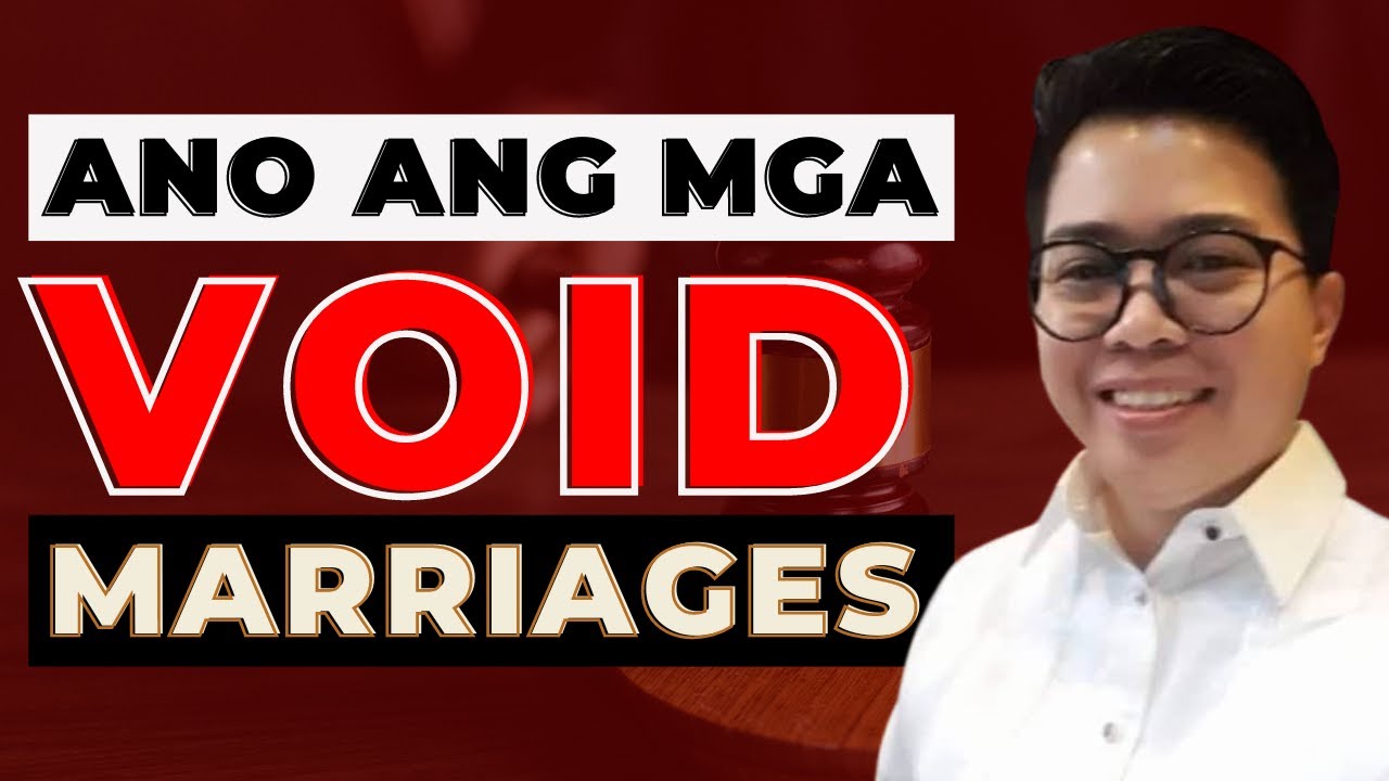 Ano ang mga Void Marriages in Petitions for Declaration of Nullity of Marriage?