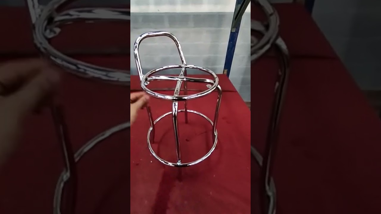 banqueta cromada