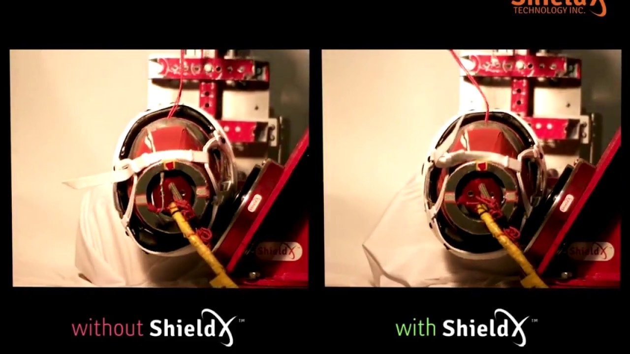 Hockey Helmet Drop Test Comparison With and Without BX E Decal