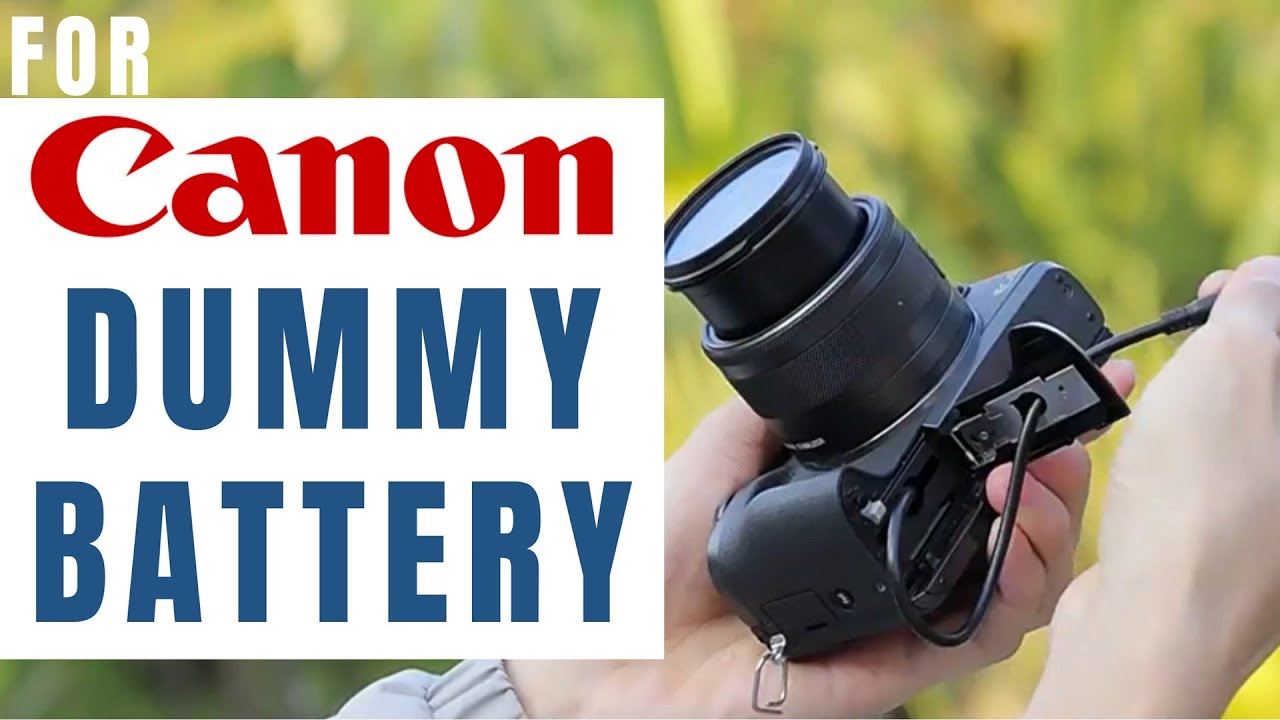 efillooc dummy battery LP E6 LP E8 LP E12 LP E17 DC coupler for Canon DSLR & Mirrorless cameras