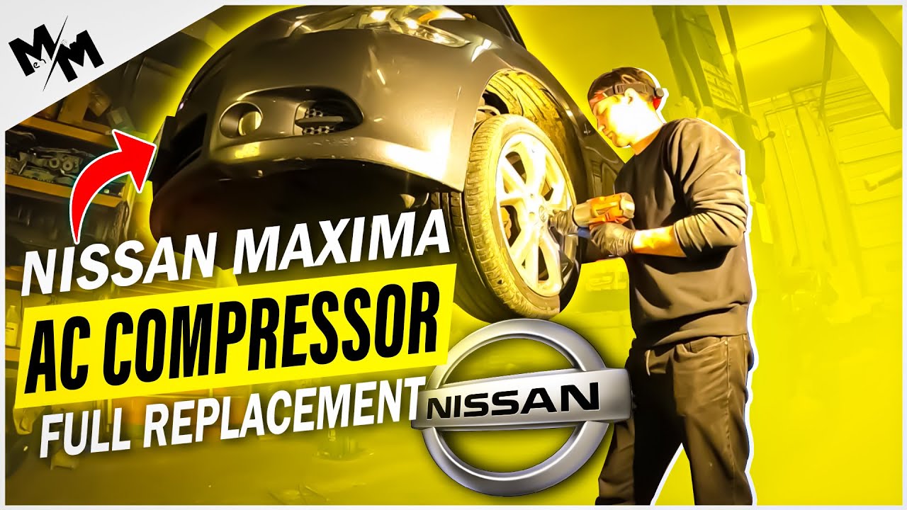 Nissan Maxima AC compressor full replacement/how to change the compressor