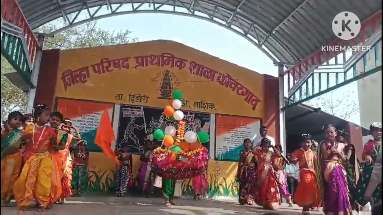 जिल्हा परिषद शाळा कोचरगाव येथील चिमुकल्या.. पाळणा बालशिवाजीचा... 