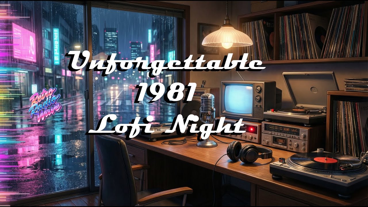 Late Night Lofi Radio 🌧️ Rainy City at 2AM | Retro Night Drive Ambience | 1 Hour