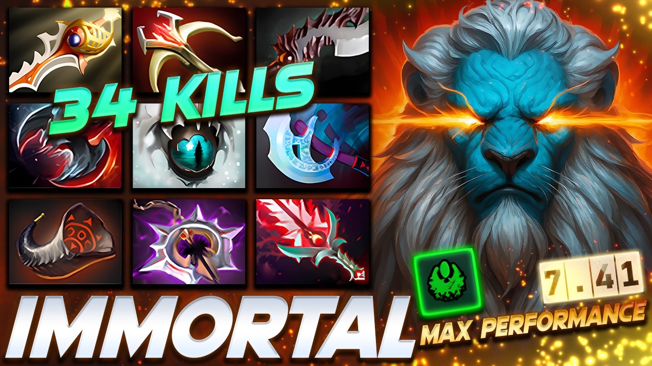 Phantom Lancer Mega Performance 34 Frags - Dota 2 Pro Gameplay [Watch & Learn]