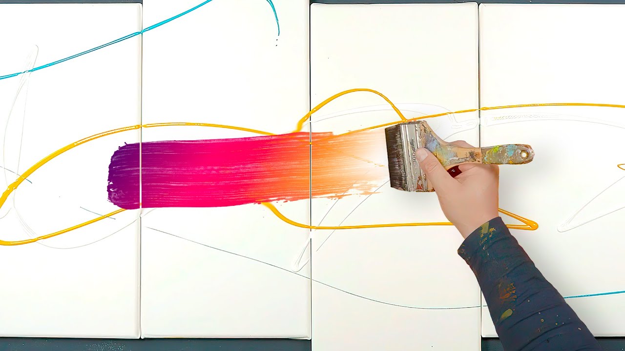 Acrylic Painting - Abstract Art Demonstration | Ternox
